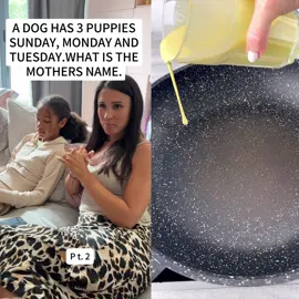 A dog has three puppies riddle. What is the mother’s name. #question #couple #funny 