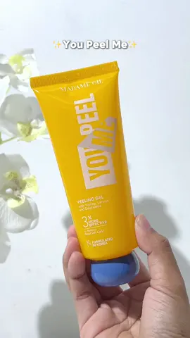Ga perlu perawatan mahal, asal rutin pake You Peel Me aja! Sel kulit matu terangkat semua dan bikin kulit bersih & cerah😍 #MadameGie 