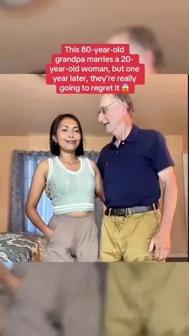This 80-year-old grandpa marries a 20-year-old woman, but one year later, they’re really going to regret it.#LearnOnTikTok #tiktokusa #usa #truestory #truestories #realstories 