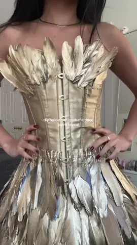what uve all been waiting for..the dried paint results🕺☺️ #DIY #diyproject #diycostume #halloweencostume #DIY #goldenfairy #kendalljenner 