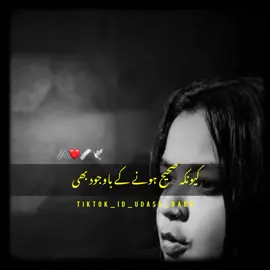 galat na ho kar BHI galat ho Jana theek Laga mujhe 💔🖤😭#poetry #urdupoetry #onlyforyoupage #1millionaudition #viralvideo #growmyaccount #fyp #tiktokteam #foryoupage #viral #udass_baba 