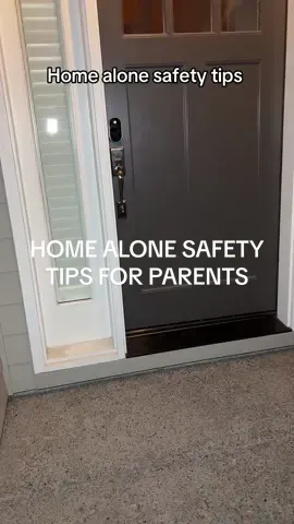 I always do this when I stay home alone with my kids. #homealone #safetytips #safety #tips #momtips #momlife #parentsoftiktok #parenthack #lifehacks 