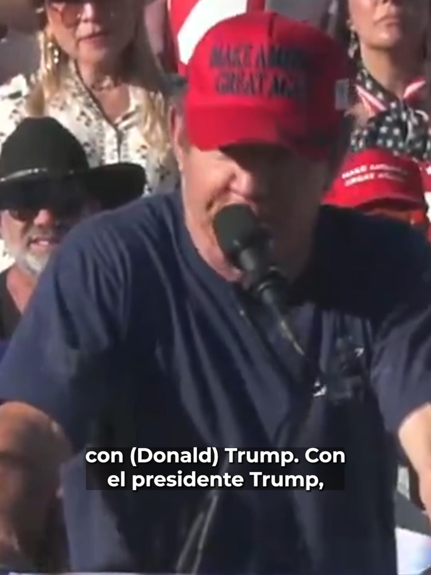 Es hora de elegir un bando, ¿seremos una nación que defiende la Constitución o TikTok?: el actor Dennis Quaid en mitin de Donald Trump en California. #Latinus #InformaciónParaTi
