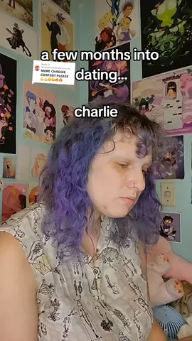 Replying to @iwannalookatwomen never forget Charlie's emo phase. this one's for the millennials ig #chaggie #hazbinhotel 