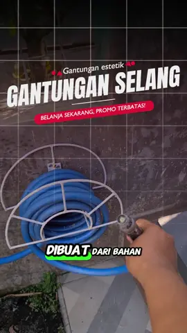 Gantungan selang minimalis, buat rumah jadi rapi dan estetik. #gantunganselang #tempatselangair #gantunganselangair 