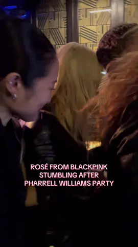 EXCLUSIVE: Rosé from BLACKPINK was spotted looking tipsy and stumbling after a Pharrell Williams party in New York.  According to a source in attendance, they say Rosé was being held up by friends in an attempt to disguise her stumbling before getting into a vehicle to a hotel in the Big Apple.  📸 PUBLISHED DRAFT #rose #blackpink #kpop #dulavoux 