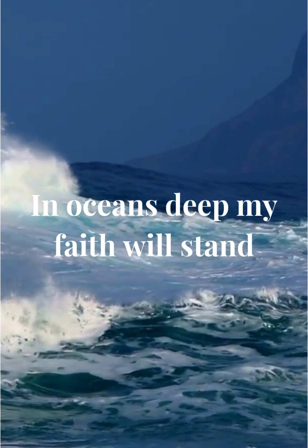 In oceans deep, may faith will stand 🙌🏽 #oceans #hillsong #churchtok #spiritleadme #fyp #worship #praisehim #hereignsupreme
