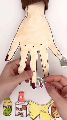 🍂 Fall Nail Art & Relaxing Hand Care ASMR  #drawing #animation #fall #nailart #satisfying #asmr 