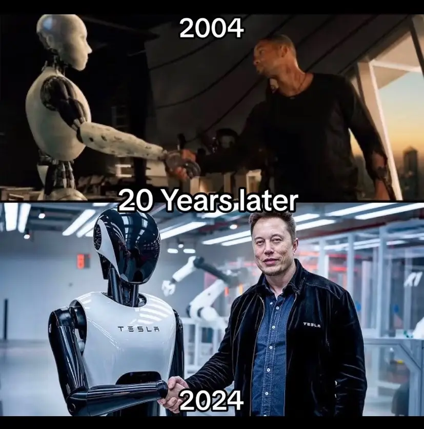 Credits to @Sydney , This is mind blowing and lowkey terrifying😳  #elonmusk #tesla #robot #scary #willsmith #fyp 