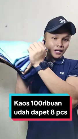 Kaos polos 100ribuan dapet 8 pcs #kaospolosan #bajukaos #bajuoblong #pappoledalle 