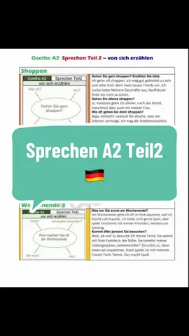 Sprechen Teil2 A2 🇩🇪   #deutschland🇩🇪 #deutsch #lernedeutsch #lesen #schreiben #hören #sprechen #gemarny🇩🇪 #wortschatz #grammatik #duhocngheduc #🇩🇪🇩🇪🇩🇪 #hoctiengduca1 #hoctiengduca2 #chinhphuctiengduc🇩🇪 #deutschland #hoctiengduc #hoctiengducmoingay #🇩🇪 