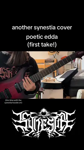 first take synestia cover!! @Synestia @Neural DSP @Schecter Guitar Research #metal #7string #synestia 