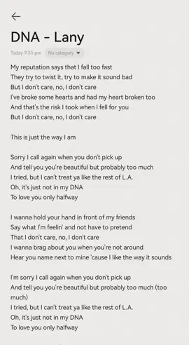 DNA full lyrics #dna #lany #lyrics #fypシ 