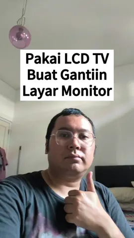 Siapa yang pernah pakai #lcdtv buat jadi layar #monitor ? #komputer #laptop #notebook #gawai #gawaibu 