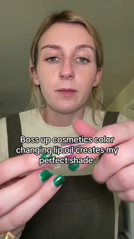 Boss up cosmetics, color, changing lip oil is amazing #bossupcosmetics #colorchanginglipoil #makeup 