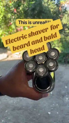 Waterproof electric shaver for men for both the beard and head shaving #Waterproof #Beard #BaldHead #ChristmasGifts #BlackFriday #CyberMonday #falldealsforyou #ElectricShaver #tiktokshop #viralvideo #fyp 