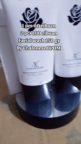 1 pcs 60 ribuan  2 pcs 100 ribuan  facial wash/ Brightening cleanser by Chalonese BPOM  ukuran besar 150 gr #chalonese #facial #facialwash #sabunmuka #brighteningcleanser  #promoguncang1010 #rekomendasi 