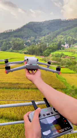 Dji Air 3 flying over terraced fields #dji #drone #dronevideo #flycam #mintrip 