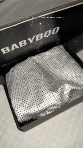 She’s a spaskle sensation ✨ #Babyboofashion #TikTokFashion #sparkledress #embellished #bachelorette 