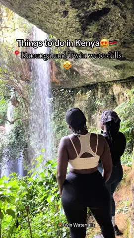 📍Kanunga and Twin waterfalls in Muranga county😍.These hidden gems are the perfect places to unplug and get away from the city noise and business tbh🤩. Want to visit the waterfalls with us, just dm to book your trip😊 #traveltiktok #hiddengems #travelkenya #creatorsearchinsight #kenya #kenyafyp #fyp #nairobifyp #PlacesToVisit #tembeakenya #hiddengemsinkenya 
