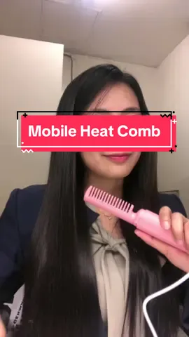 Portable Mini Heat Comb✨😫#heatcombstraightener #mobileheatcomb #combstraightener #ministraightener #affordable #foryoupage 