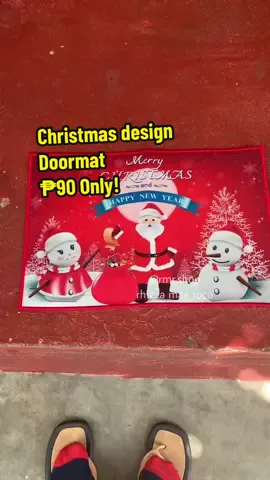₱90 only! Christmas Doormat w/ Non slip design ☃️ Door mat na paskong pasko ang atake!✨☃️ #doormat #doormats #christmasdecor #christmasdecorideas #christmasdoormat #homedecor #homedecorideas #christmasdecorations #doordecor #fyp #tiktokshop #tiktokfinds 
