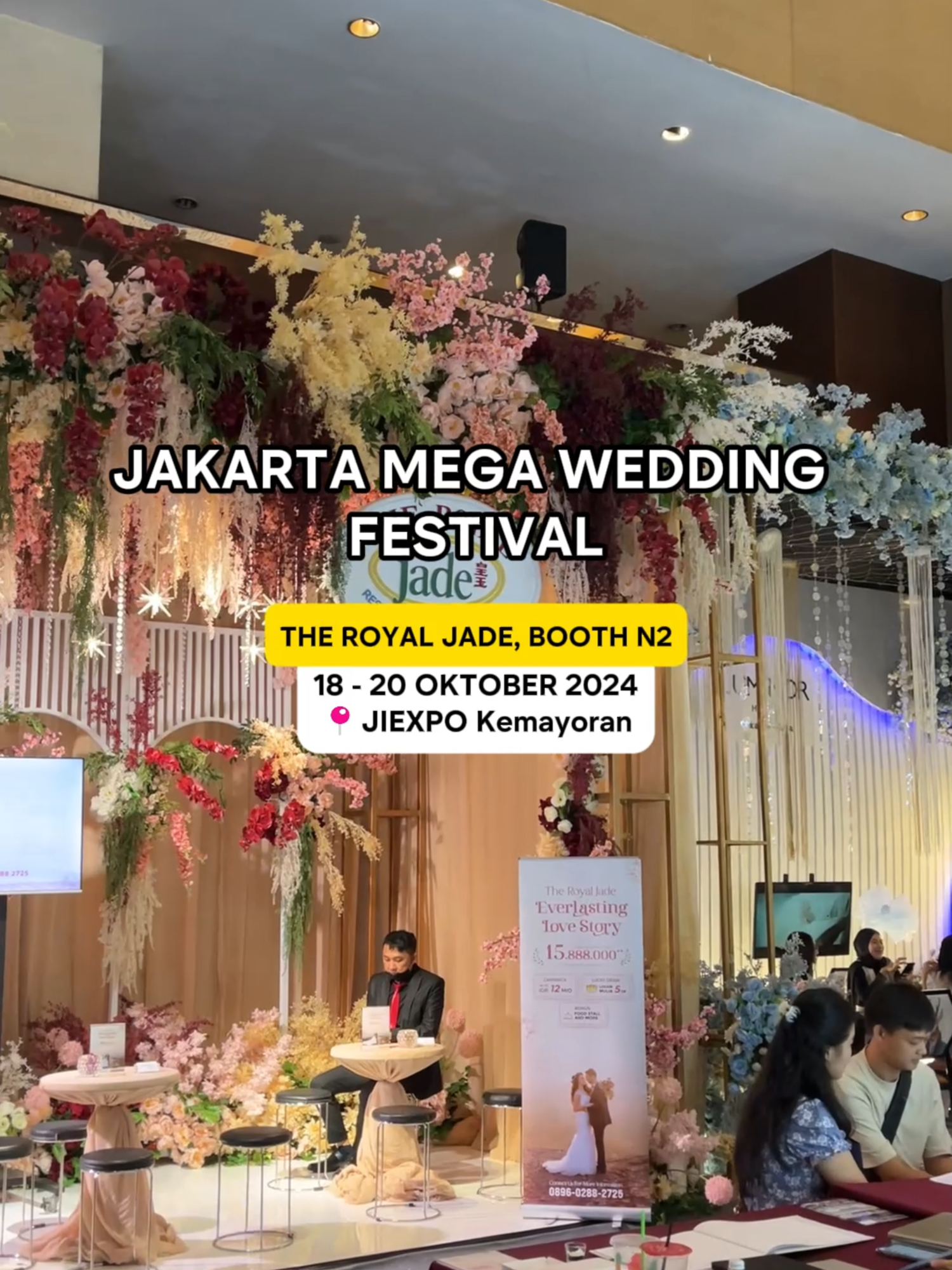 Save video ini untuk kamu yang ingin datang ke Pameran Wedding💐👩‍❤️‍👨 The Royal Jade akan hadir di Jakarta Mega Wedding Festival di tanggal 18-20 Oktober 2024, jangan lupa mampir ke Booth N2 yaa, See you couples!🥰 __________________ Jakarta Mega Wedding Festival 2024 @jmwf.id Jiexpo Kemayoran, Hall D, Booth N2 @jiexpo_id 18 - 20 Oktober 2024 #royaljade #venue #gathering #familytime #sangjit #engagement #bride #groom #wedding #weddingvenue #weddingvendor #weddingplanner #weddingcatering #weddingdress #weddingday #weddingvibes #jakarta #indonesia  #fypindonesia #fyp #foryoupage #fypシ゚viral #foryou #weddingtiktok #intimatewedding #grandwedding  #weddingexhibition #exhibition #jmwf2024 #jakartamegaweddingfestival2024 #jiexpo #jiexpokemayoran