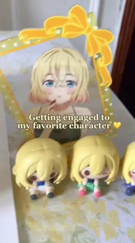 Throwback to my engagement ceremony with Mami 💛 This was over a year ago now, and I wear the ring every day 💍 it was a very fun day celebrating my love for my oshi with my friends 🫶 #selfship #yumejoshi #maminanami #merchandise  #夢女子 #yuri 