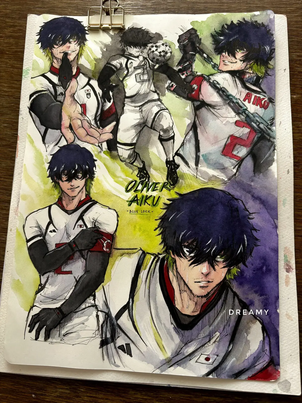 #oliveraiku #aiku #bluelock #anime #manga #animedrawing #animeart #art #artist #artwork #watercolor #ink #inkart #fyp 