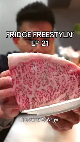 FRIDGE FREESTYLN’ EP.21 @Humans of Wagyu @Gui’s Burger ギーズバーガー  THE DISH: “Wagyu Burger” Tartar -Tokoshima A5 Wagyu Tartare -Miso Mustard Brioche Puree -Wagyu Garlic Confit Hollandaise -Shoyu Aomori Garlic  -Cheese Crisp PRIMARY INSPO -What started as a passion for Wagyu as a fan led to Gui creating a social media page Humans of Wagyu that became a source for those looking & also a platform to showcase & highlight Japans Wagyu farmers. I wanted to create a dish that would showcase & highlight Wagyu in a way that’s more than just simply cooked/seared & also share & highlight Gui’s Burger & his love for wagyu -Humans Of Wagyu led to Gui starting Gui’s Burger restaurant. The restaurant does one thing only; a Wagyu burger that’s on Japans Top 100 Burgers list. I wanted to take his signature burger & recreate it in a fine dining way. High brow/low brow - not just the dish but the actually recipe of a burger being made with only wagyu including the sauces & condiments  SECONDARY INSPO -The ingredients here are the star in every way. It’s using the best Wagyu(A5), the most sweetest garlic in Japan called Aomori, wagyu milk, wagyu fat, brioche buns made daily for the restaurant around the corner, the wasabi spray . I loved showcasing Japanese ingredients & using them in a way Gui didn’t expect or wouldn’t think; for example the essential health Vitamin C drinks being used as an acid  COMPONENTS Wagyu Tartare -A5 Wagyu Picanha -Shokuen Salt -Iriomote Black Pepper -Wasabi -Lemon Brioche Puree -Wagyu Brioche -Lemon -White Miso -Grainy Mustard -Dijon Mustard -Shoyu -Wagyu Milk Hollandaise -Dragon Brand Eggs -Vitamin C Drinks -Wagyu Garlic Confit & Fat Shoyu Garlic -Aomori Garlic -Seasoned Shoyu  Extras -American Cheddar Crisp #wagyu #steak #wagyubeef #wagyusteak #a5wagyu #beef #beefburger #burger #steaks #japanesefood #japanesefoods #japanfood #fridgefreestyln #freestyle 