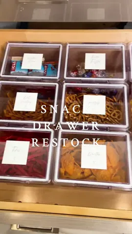 Monday snack drawer restock! 🍫🍿 Starting the week right with all the goodies! #restock #reset #asmr 