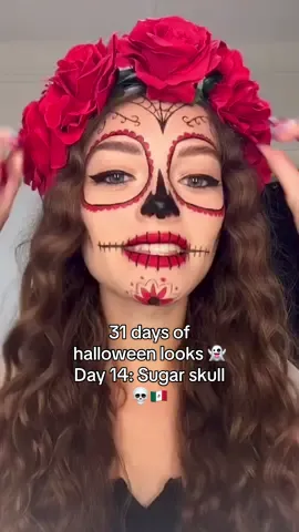 14/31 halloween looks 👻 Sugar skull makeup 💀🇲🇽  @L’Oréal Paris Accord Parfait Concealer | Voluminous Original @sephora @SEPHORA @Sephora Collection Beauty Amplifier | Lip Liner To Go | Cream Lip Stain @NYX Professional Makeup @NYX COSMETICS FRANCE Retractable Eye Liner @Benefit Cosmetics @BenefitFrance Precisely, My Brow Pencil | 24Hr Brow Setter @KVD Vegan Beauty Tattoo Liner @Primark Highlighter #sugarskull #catrina #makeup #halloween #tutorial #halloweenmakeup #makeuptutorial #sugarskullmakeup #catrinamakeup 