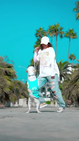 Who did it better: Mom 👩🏽 or Bon Bon 🐶!? 😂 Dc: if you know, please tag in the comments! Fit deets:  Bon Bon “Is it Friday” Tee: @Parisian Pet  👚: @Billabong Womens  👖: @FashionNova  👟: @Vans  🎥: @Sony Alpha 💻: @adobevideo  