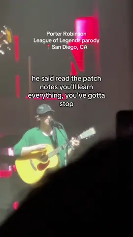 porter robinson plays a everything goes on league of legends parody at san diego, the rady shell #porterrobinson #leagueoflegends #lol #leaguetiktok 