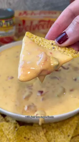 #ad Easy and delicious, two-ingredient queso made with Velveeta and RO*TEL Original Diced Tomatoes & Green Chilies🔥 This one is my go-to for any party…it’s delicious, always a crowd-pleaser, and SO easy to make! Here’s how to make it: 2 cans (10 oz each) RO*TEL® Original Diced Tomatoes & Green Chilies 1 pkg (32 oz) Velveeta®, cut into 1/2-inch cubes 1. Place 1 can drained tomatoes, 1 can undrained tomatoes and Velveeta in a large saucepan. Cook over medium/low heat for 8 minutes, or until Velveeta is melted completely and mixture is blended, stirring frequently. 2. Serve warm as a dip with tortilla chips, pita chips or cut-up fresh vegetables. #FoodTok #queso #quesorecipe #quesodip #easyappetizer #appetizer #partyfood #partysnacks #EasyRecipe #EasyRecipes #rotel #velveeta #entertaining 