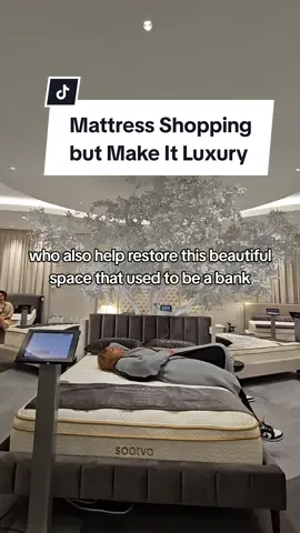 Buying the right mattress is considered a self care in my book, so you might as well enjoy it. The @Saatva  showrooms are peaceful, beautiful spaces offering a unique shopping experience. #saatva #phillytok #philly #luxury #smarterluxurysleep 