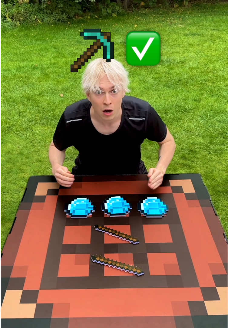 Crafting challenge in Real Life ⛏️ #gaming #Minecraft 