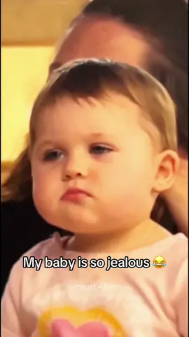 Jealous baby 😂 Funny baby videos #baby #funnybaby #cutebaby #babyfever #fyp 