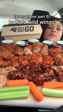 Trying and rating every buffalo wild wings flavor part 1 w/ @Bloom Nutrition #bloompartner #fyp #buffalowildwings #chicken #cooking #wings #mukbang #hotwings #eating #bbq #lemonpepper #bdubs #wingstop #asmr #recipes #foodtiktok #foryou #foodreview #FoodTok #crunchy #carcook #crunchysounds #carcooking #food #fastfood #hack #Foodie #viral #fastfoodhack #secretmenu