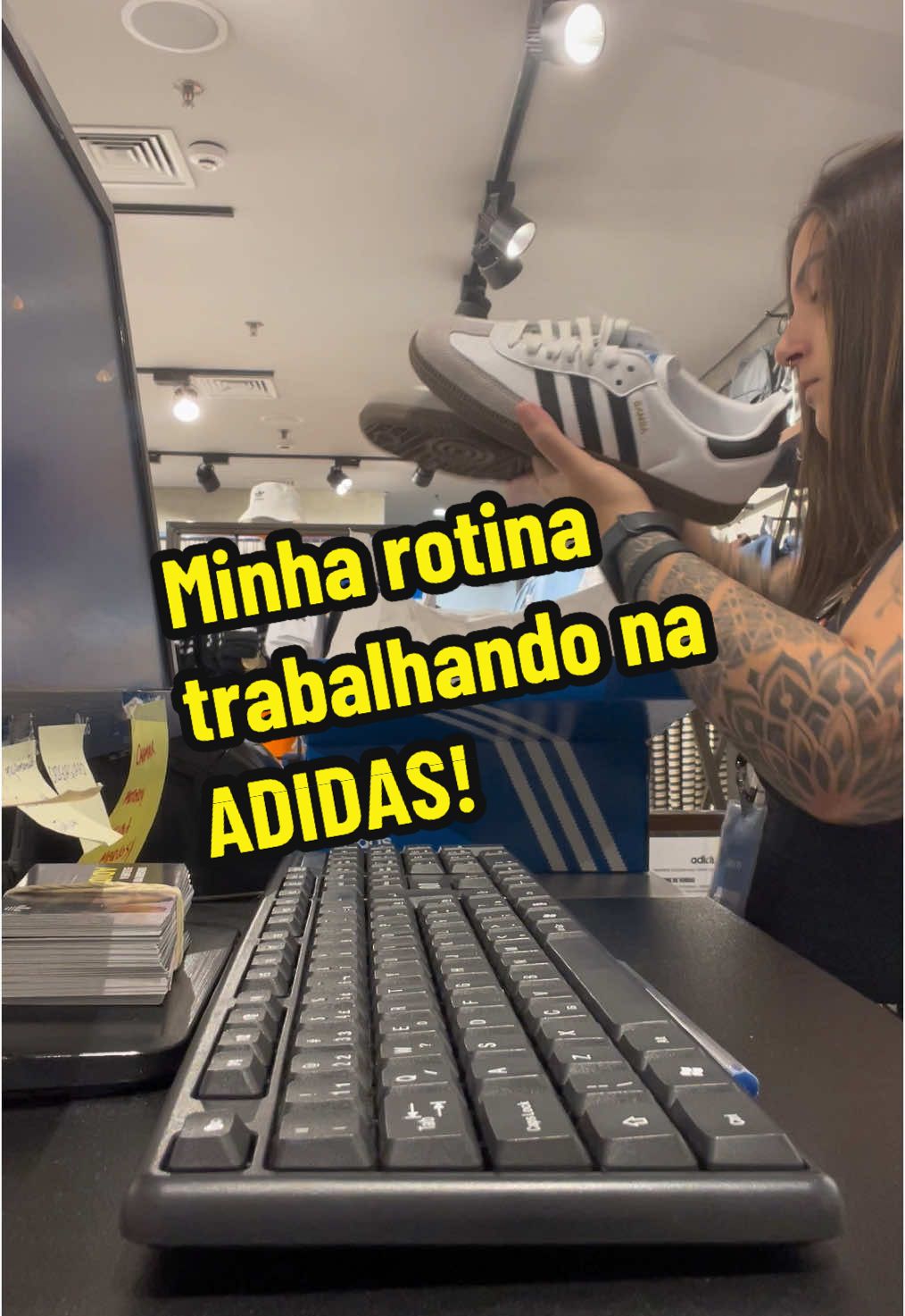 minha rotina trabalhando na adidas! #adidas #fy #viral 