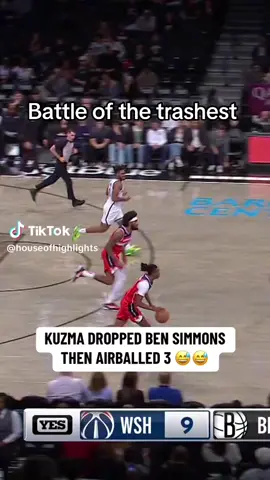Which one is more embarrassing #kuzma #bensimmons #dropped #airball #embrassing #NBA 