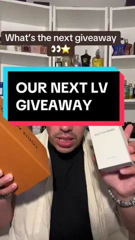OUR NEXT GIVEAWAY! SUPER EXCITED FOR THIS ONE! ITS GONNA BE EVEN BIGGER!👀⭐️🫨#fragrance #perfumepartials #perfume #louisvuitton #fragrancegiveaway #fragrancetiktok #