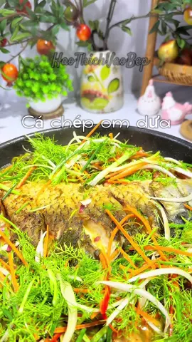 Trả lời @Hoang Tiến đây là công thức cá chép, cá diêu hồng om dưa chuẩn vị nhà hàng nhé bác😃! #HảoThíchVàoBếp #vaobepcungtiktok #nấuăncùngtiktok #mỗingàymộtmónngon #cáchlàm #nấuănngon #cáchépomdưa 