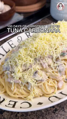 FILIPINO STYLE TUNA CARBONARA 🤍   Ingredients: 500g pasta (I used spaghetti) 2 tbsp olive oil 1 onion, chopped 3 cloves garlic, chopped 1 can (198g) mushrooms 1 can (420g) tuna 500ml all purpose cream 1/2 cup cheese Salt & pepper to taste 1/4 cup chopped parsley Shredded cheese for topping   #HungryMommy #fyp #eatsltd #foodvlog ##viralfoodtrend##phoodtour##foodieph##EasyRecipe##DinnerIdeas#m#mealprepm#mealideass#sahmm#momlifem#momvlogm#minivlogm#MomsofTikTok10#100daysofchristmasrecipes