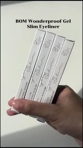 BOM Wonderproof gel slim eyeliner 🫦👁️ อายไลเนอร์เนื้อเจลหัวเรียยบางเพียง 2mm. เนื้อเจลนุ่มลื่น เขียนง่าย ไม่ระคายเคืองผิว กันน้ำ กันเหงื่อติดทนยาวนาน เหมาะกับทุกโทนผิว  #makeup #makeuptutorial #geleyeliner #Eyeliner #อายไลเนอร์ #ดินสออายไลเนอร์ #bom #beautyofmajesty #bomthailand
