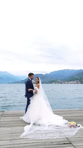 HAPPILY EVER AFTER ❤️ Like in a fairy tale 🧚Lake Orta has always been in our hearts, especially this place! We always stop here to look at the view during our runs…dreaming ✨ That’s why we chose to come here right after the ceremony, to immortalize our love 👰🏻‍♀️🤵🏻 #wedding #couple #couplegoals #lover #bridetok 