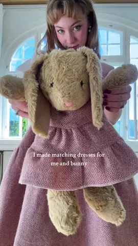 Sewing pattern out november 1st ♥️ The very small teddy bear dress pattern will be included 🧸