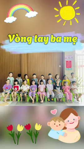 Chúc mừng ngày của mẹ qua bài “Vòng tay ba mẹ” của các bạn lớp lá #hoatdongmamnon #ngay20thang10 #giaovienmamnon 