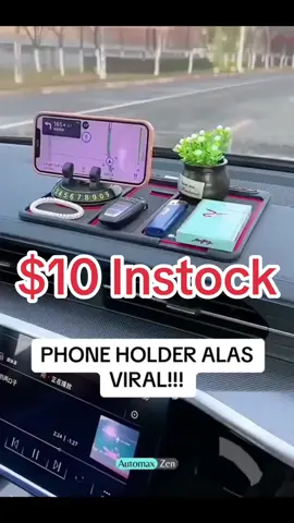 $10✅ Silicone Car Anti-Slip Mat Auto Phone Holder Non Slip Sticky Anti Slide Dash Phone Mount Parking Number Card Car Pad Mat Gadget
