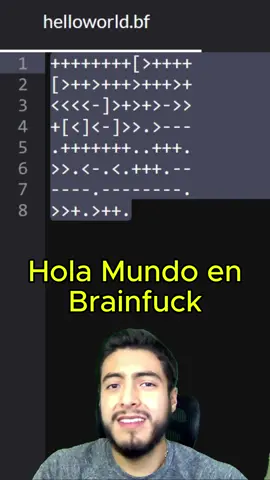 Hola mundo en brainfuck | Cómo es programar en Brainfuck? | Explicación del lenguaje Brainfuck #codigo #programacion #programador #programar #programando #software